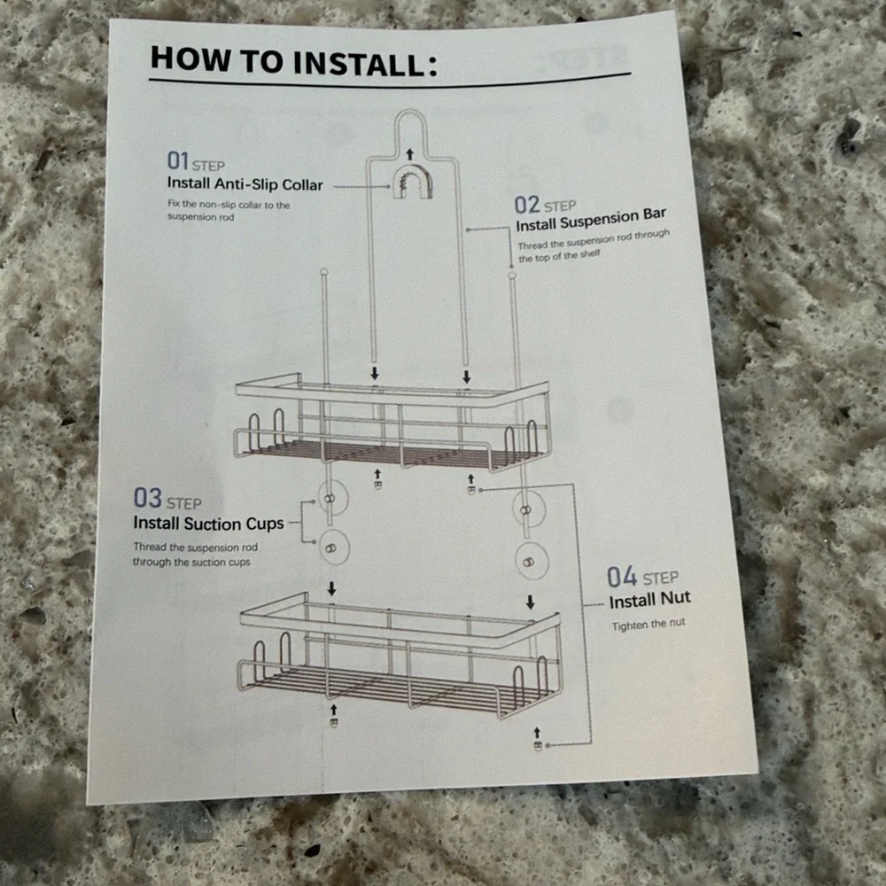 NWT! Gold Shower Caddy